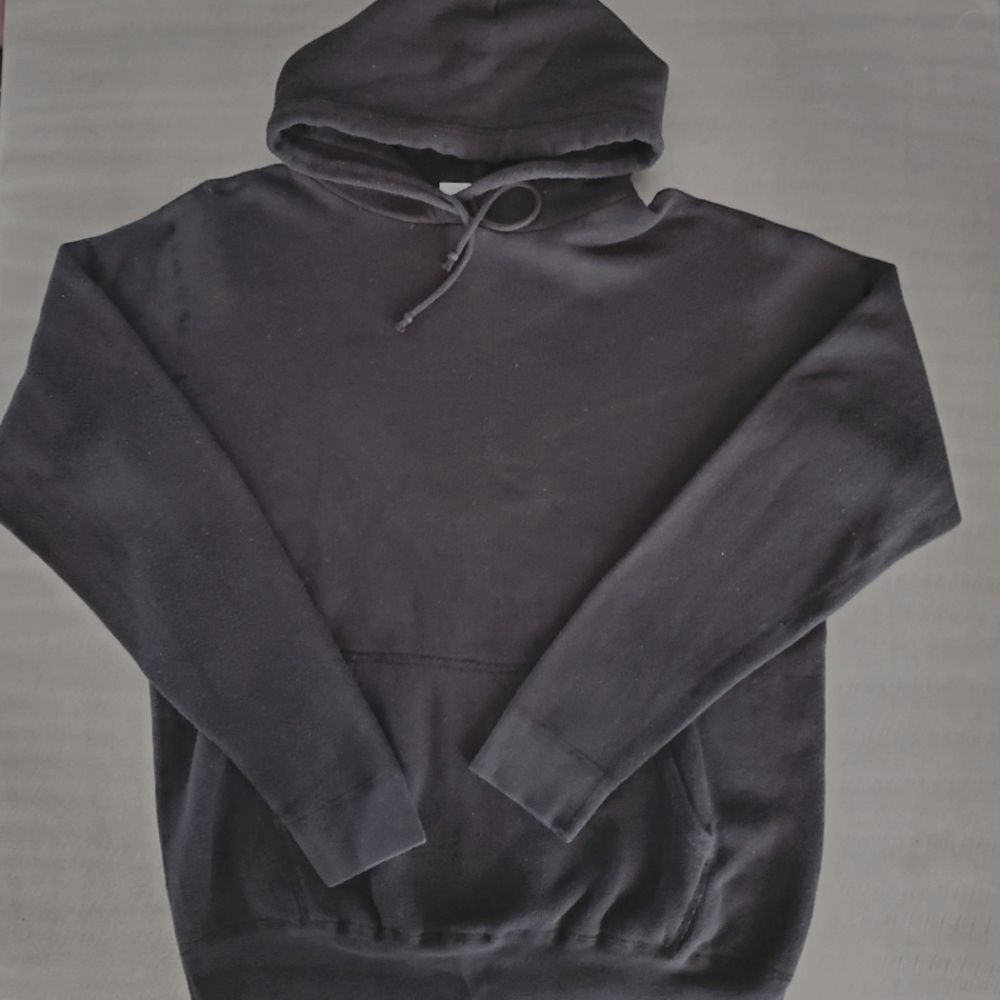 John Elliott Vintage Fleece Full Zip Hoodie Black Made in USA Size 1 Small